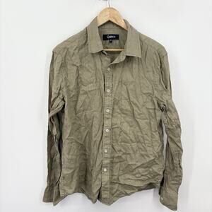 Quince European Linen Shirt Women Medium Long Sleeve Button Down Coastal Capsule